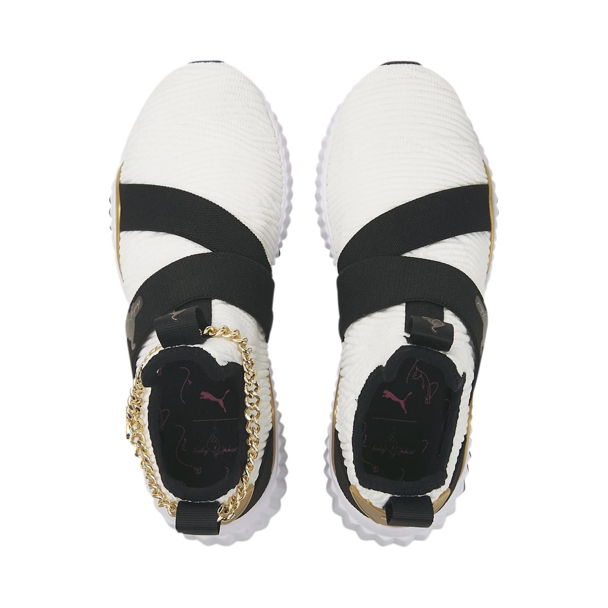(WMNS) PUMA x Baby Phat Defy Mid 'White Black Gold' 387663-01