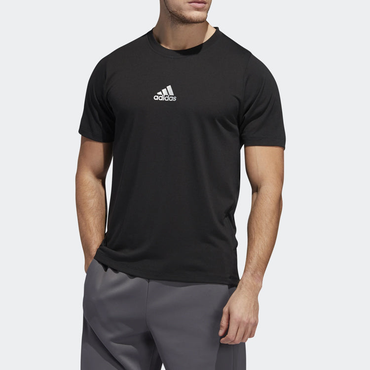 adidas Training Sports Round Neck Short Sleeve Black ED8320