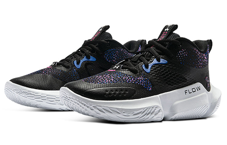 (WMNS) Under Armour Flow Breakthru 3 'Black Blue Multi-Color' 3025603-002