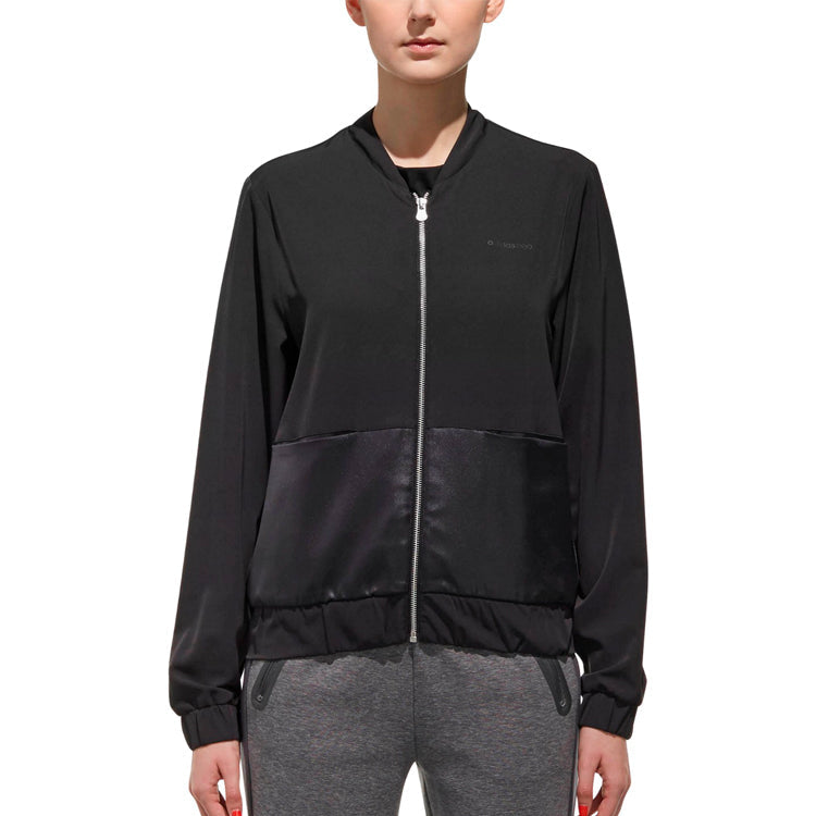 (WMNS) adidas neo Cs Mat Bk Bbr Athleisure Casual Sports Jacket Black DU2411