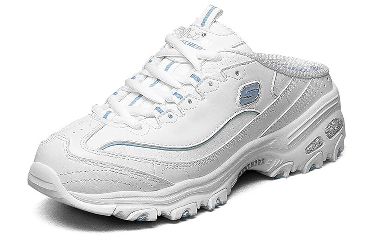 (WMNS) Skechers D'Liltes Fashion Casual Running Shoes White 11958-WLB