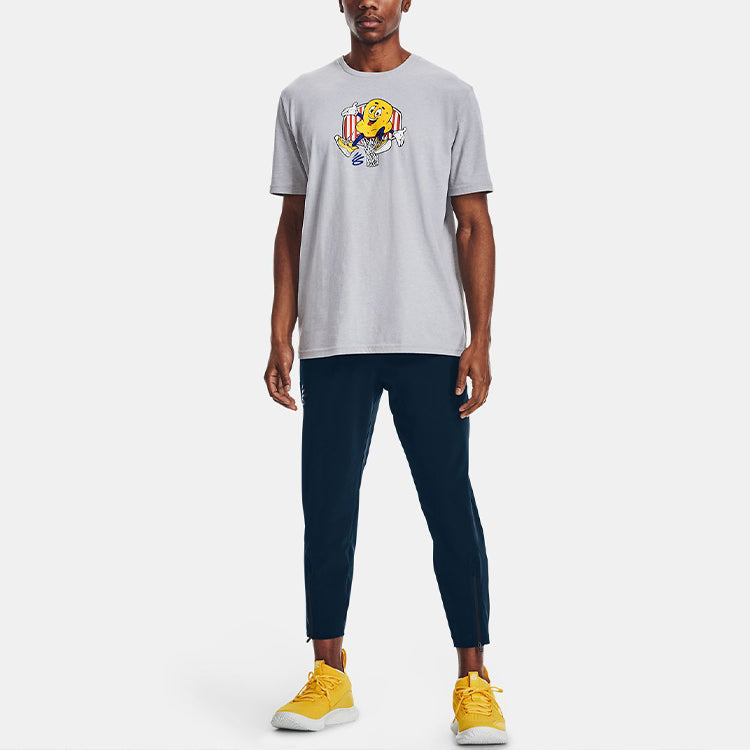 Under Armour Curry Popcorn Short Sleeve Men's Grey 1362001-012