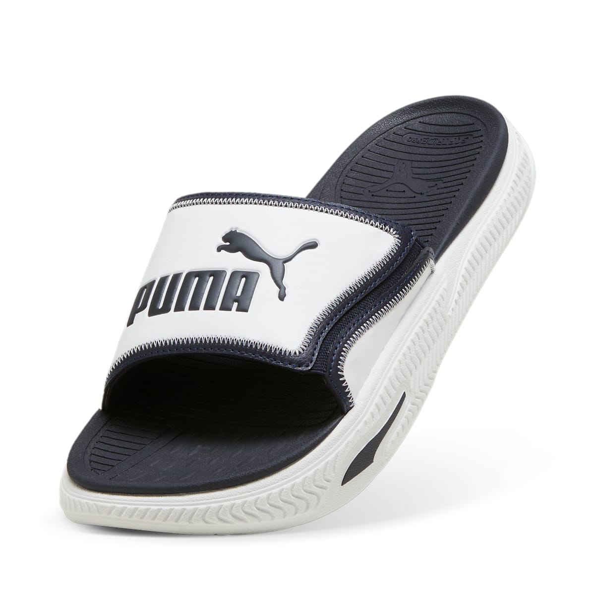 PUMA Softride Pro 24 V Slides 'White New Navy' 395432-03