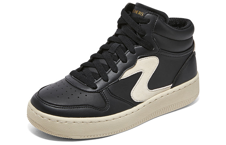 (WMNS) Skechers Sport Court 92 Last Strike 'Black Beige' 185031-BKNT