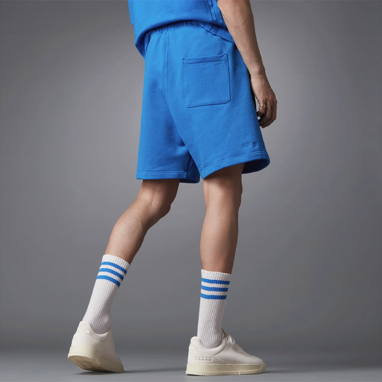 adidas originals Blue Version Series Solid Color Loose Lacing Sports Shorts H33446