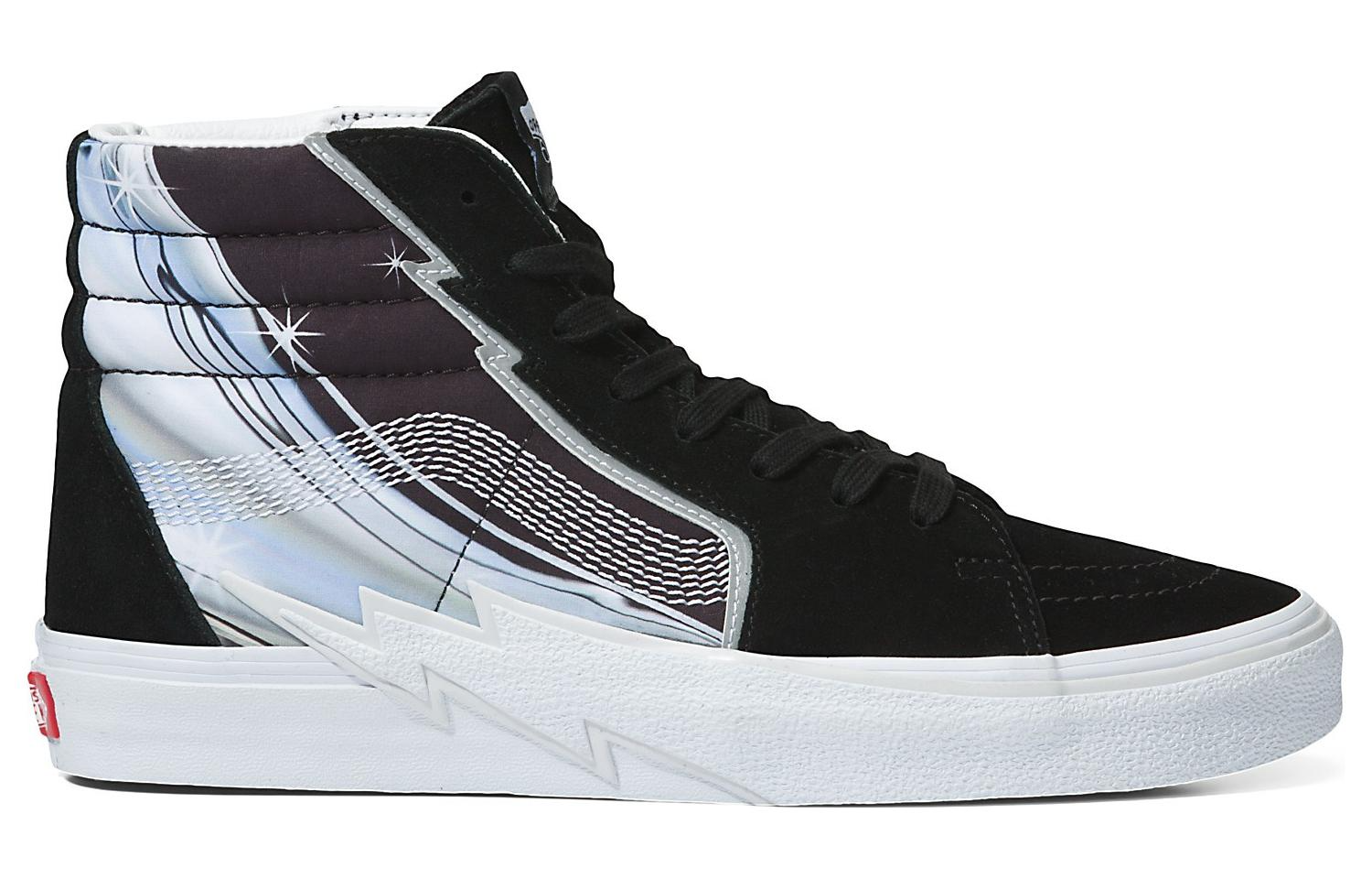 Vans SK8-Hi Chrome Flash High Top Shoes 'Black White' VN0A5JIVBMA