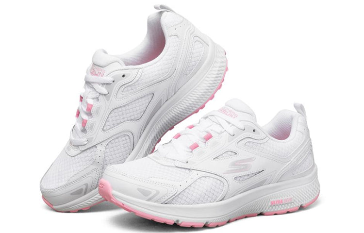 (WMNS) Skechers Go Run Consistent 'White Pink' 128075-WPK