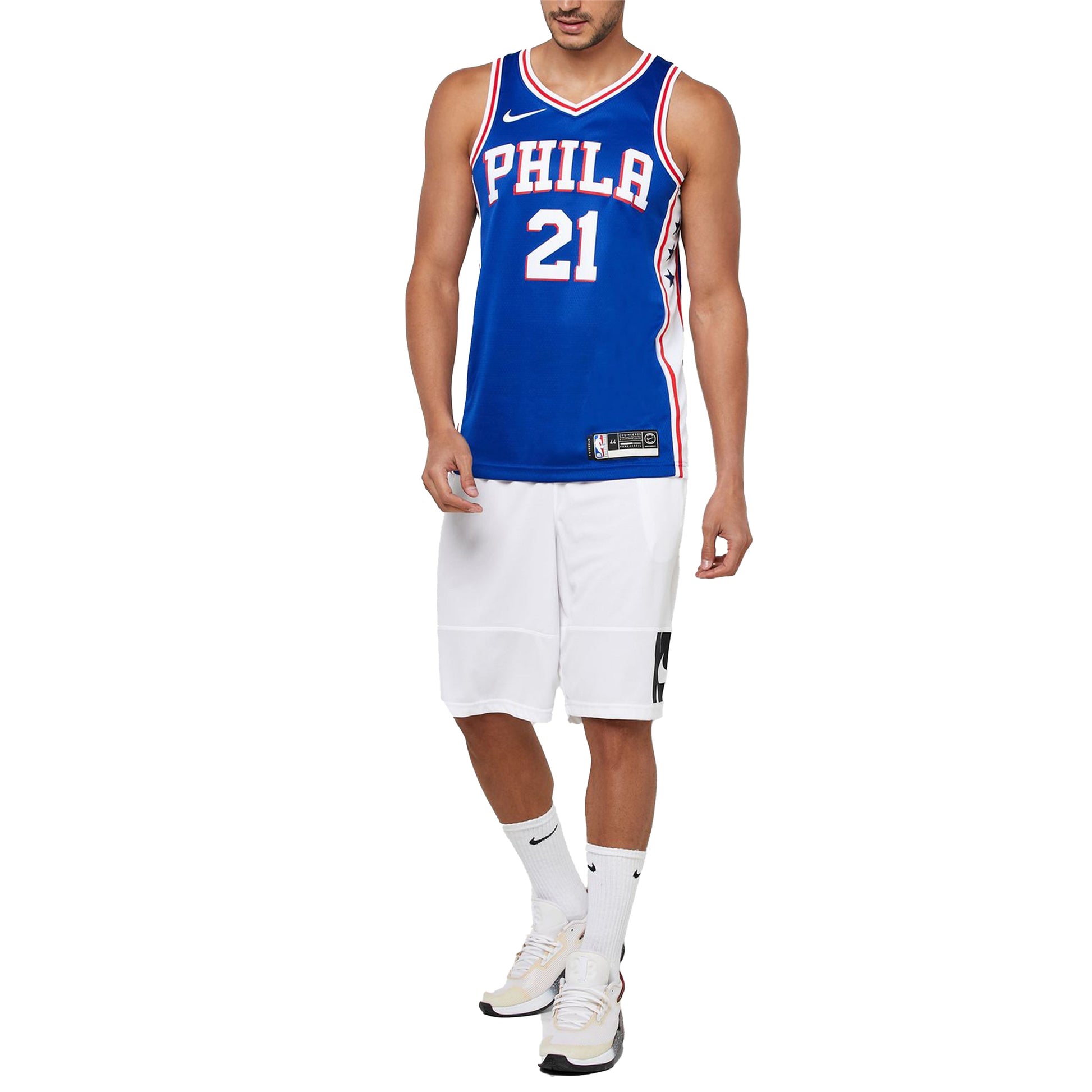 Nike Philadelphia 76ers Joel Embiid No. 21 Jersey Blue CJ7678-498