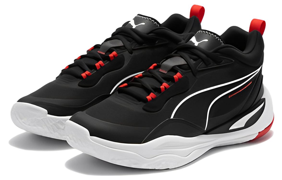 PUMA Playmaker 'Black White Red' 385841-01