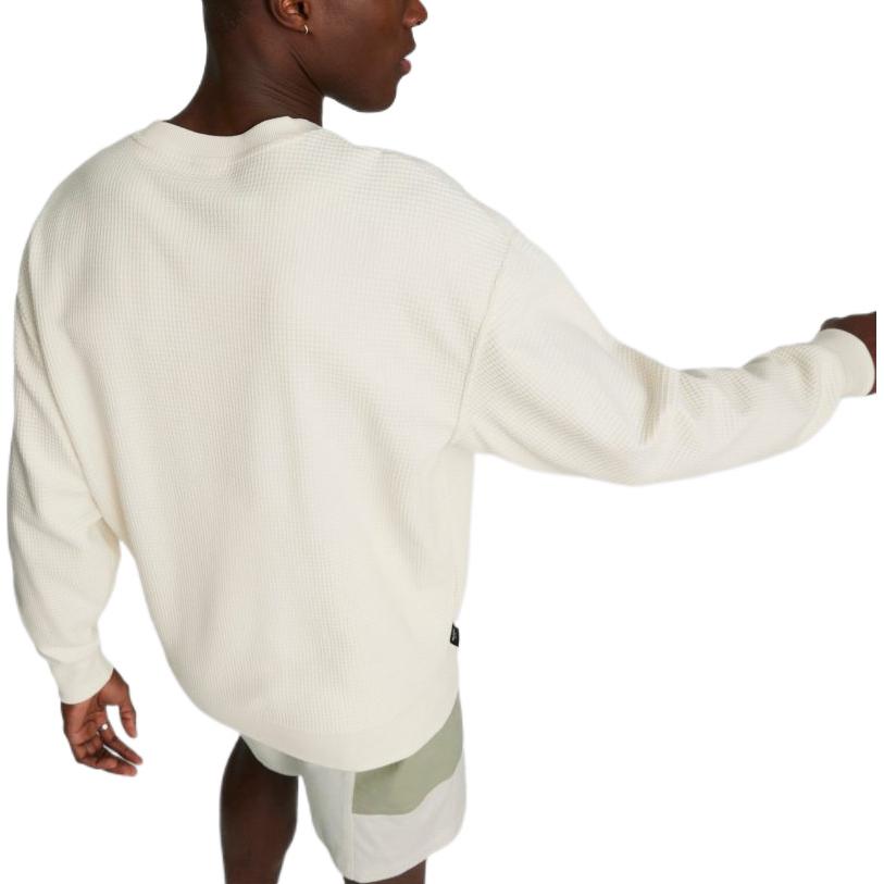 PUMA Downtown Waffle Crewneck Sweatshirt 'White' 537730-99