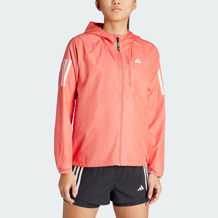 (WMNS) adidas Own The Run Jacket Asia Sizing 'Pink' IN1578