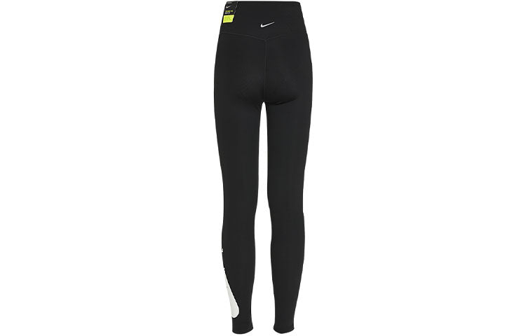 (WMNS) Nike Swoosh Run Logo Fitness Pants Black DA1146-010