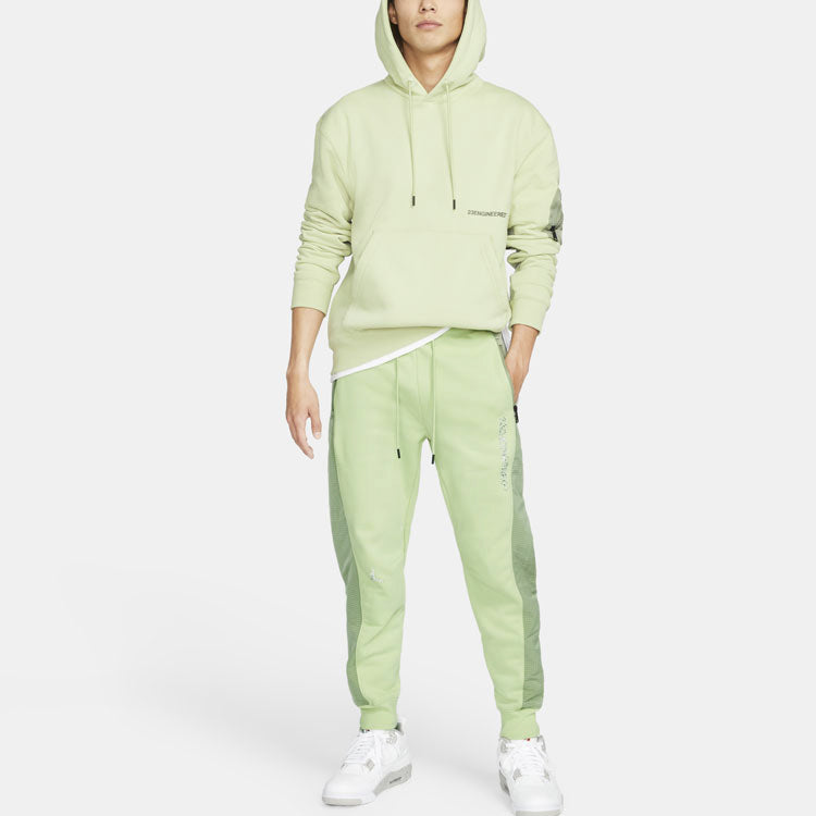 Men's Air Jordan Environmental Friendly Reflective Colorblock Bundle Feet Sports Pants/Trousers/Joggers Green DJ0181-371