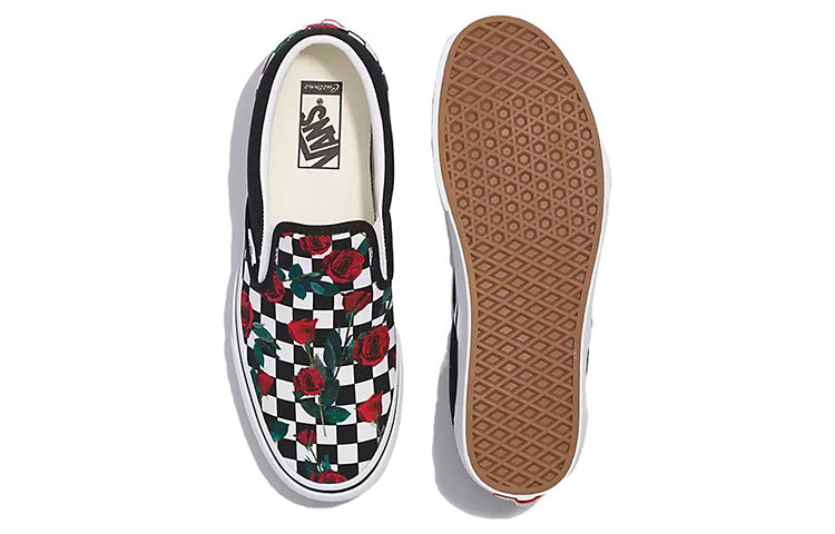 Vans Aura Checkerboard Customs 'Roses' VN0A3VC0946