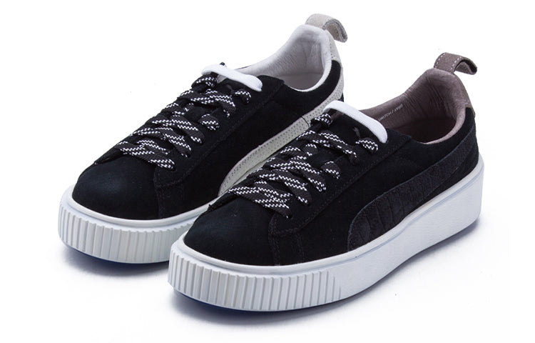 (WMNS) Liful x PUMA Suede Shoes Black/White 365628-01