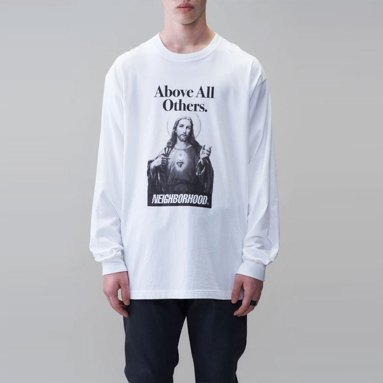 NEIGHBORHOOD SS21 Long-sleeved Men's White 211PCNH-LT04