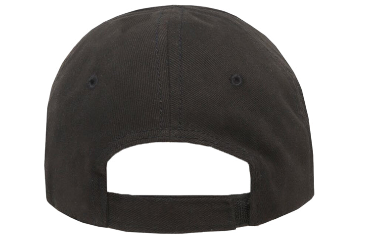 Balenciaga Embroidered Crew Logo Baseball Cap 'Black' 617139310B21000