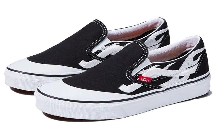 A$AP Worldwide x Pacsun x Vans Unisex Slip-On Casual Sneakers Black/White VN0A4VCF7GY