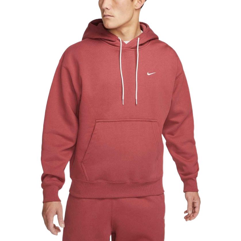 Nike NRG Solo Swoosh Fleece Hoodie 'Red' CV0552-661