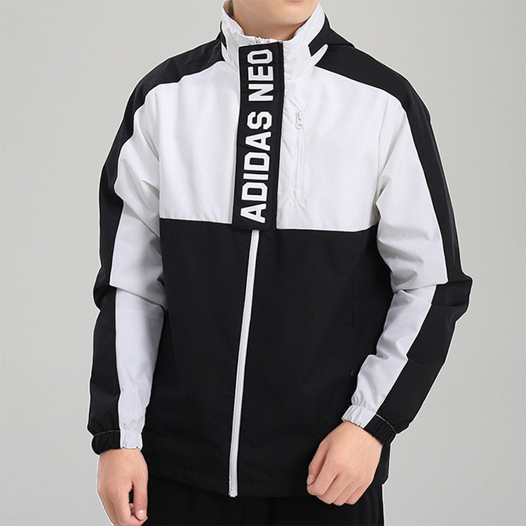 adidas neo Casual Sports Hooded Jacket White GL7188