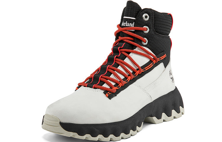 Timberland Greenstride Edge Waterproof Wide Fit Boots 'White Nubuck' A2KSSW
