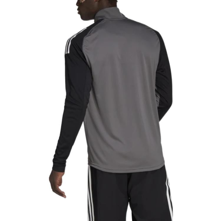 adidas Stripe Brand Logo Zipper Long Sleeves Black HP1875