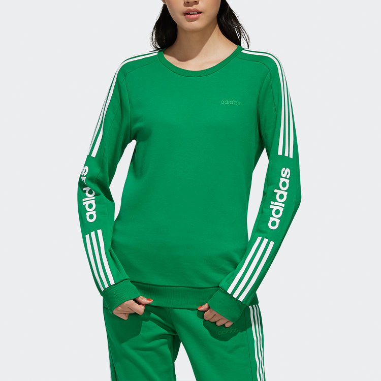(WMNS) adidas neo Round-Neck Sweatshirt Green GD1636