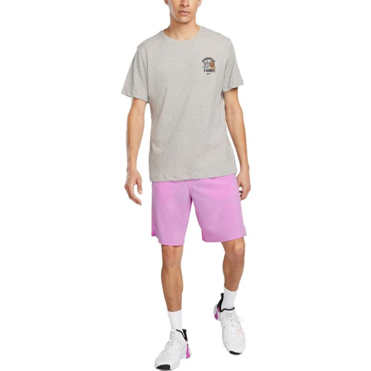 Nike Dri-FIT Doughnut Logo Training T-Shirt 'Dark Grey Heather' FD0138-063