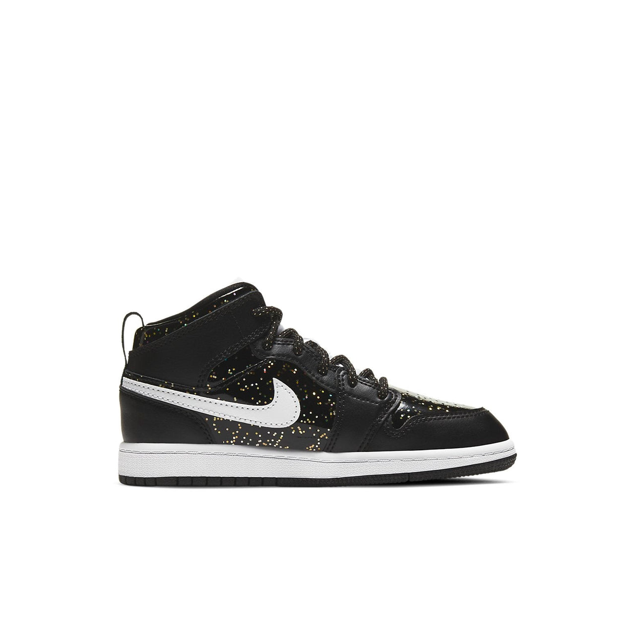 (PS) Air Jordan 1 Mid SE 'Black Glitter' AV5173-001