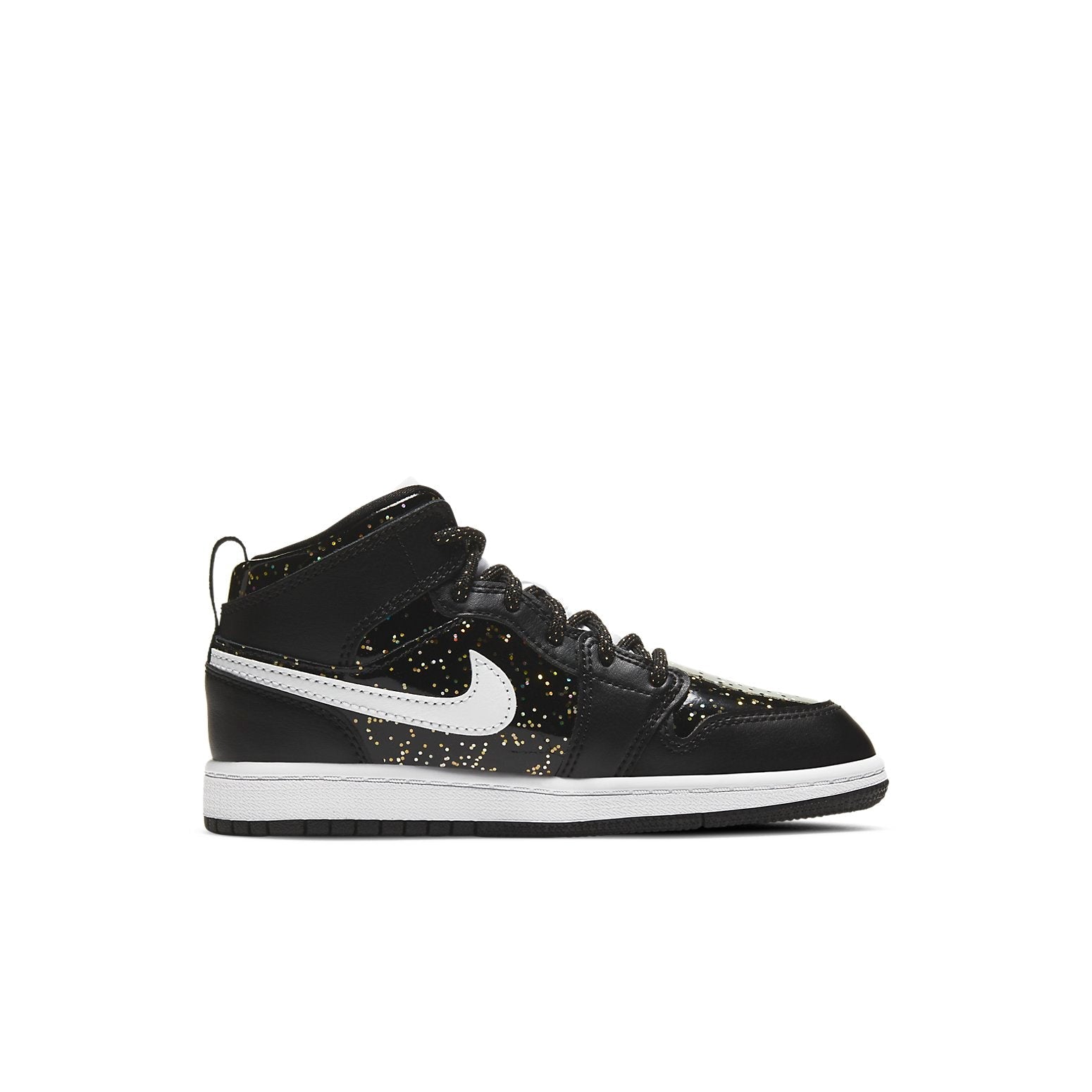 (PS) Air Jordan 1 Mid SE 'Black Glitter' AV5173-001