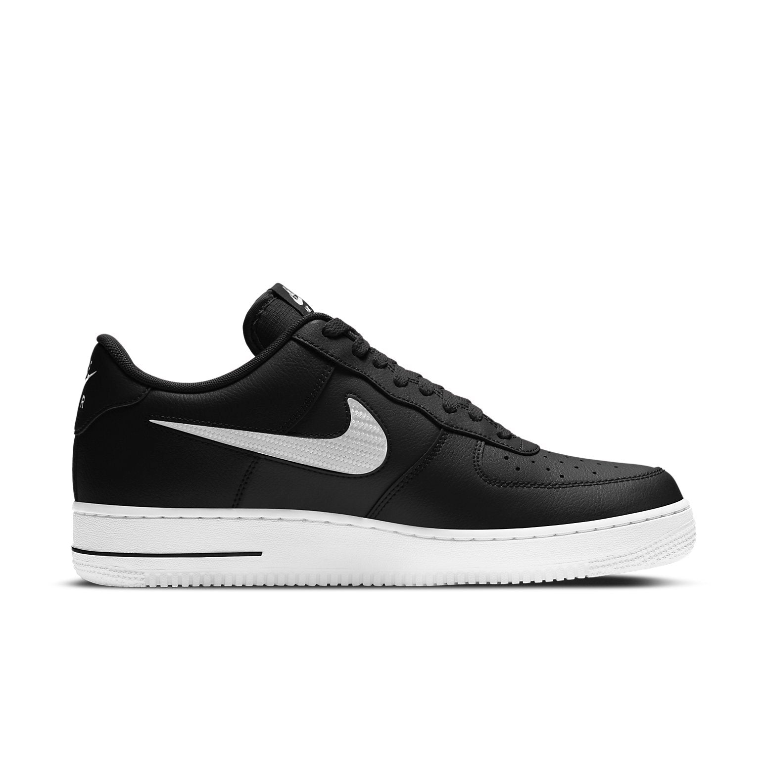 Nike Air Force 1 '07 LV8 'Cut Out Swoosh - Black White' CZ7377-001