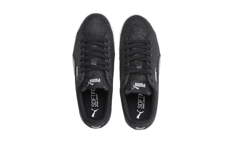 (GS) PUMA Vikky Platform Glitz Sneakers Black 366856-08