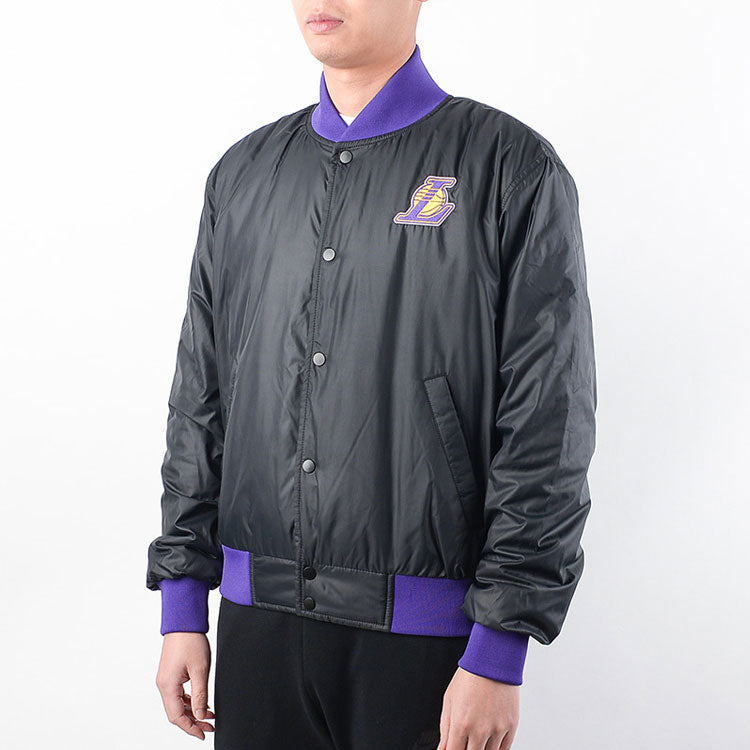 Nike NBA Los Angeles Lakers Basketball Sports Logo Jacket Purple DB4787-010