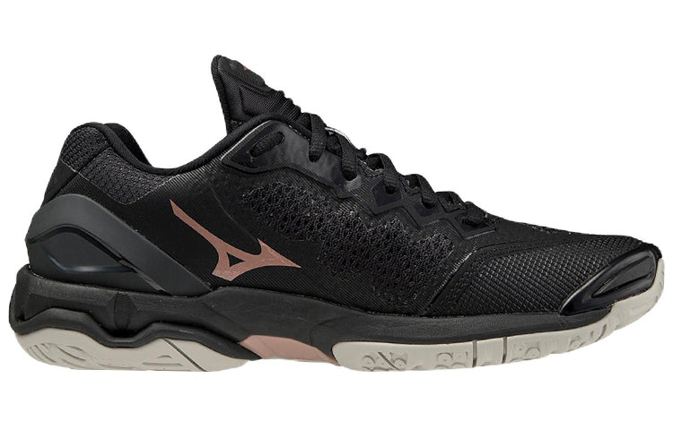 Mizuno Wave Stealth 5 Low Tops Training Shoe Black Pink X1GB189653