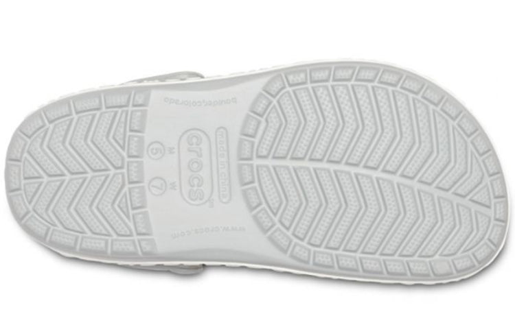 Crocs Crocband Logo Mania Beach Gray Sandals 205914-00J