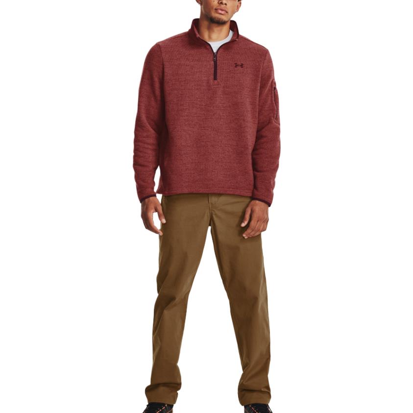Under Armour Specialist 1/4 Zip Fleece Pullover 'Red' 1380271-688