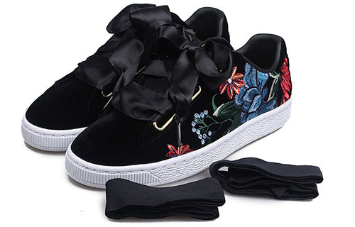 (WMNS) PUMA Basket Heart 'Hyper Embroidered' 366116-01