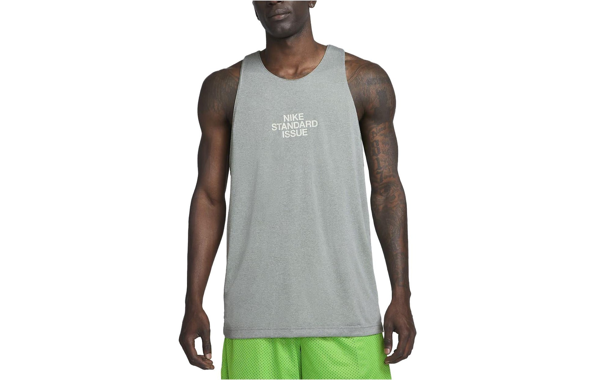 Nike Dri-FIT Standard Issue Quick-Dry Reversible Basketball Jersey 'Light Green Grey' DQ5732-313
