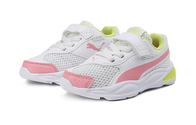 (PS) PUMA 90s Runner Mesh Ac Sneakers White/Pink 372927-04