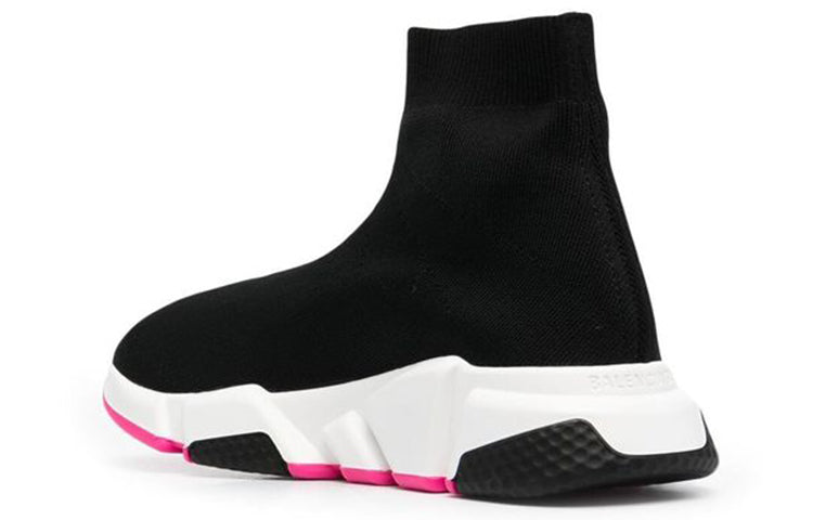 (WMNS) Balenciaga Speed 1.0 Recycled Sneakers 'Black Fuchsia' 587280W2DBB1586