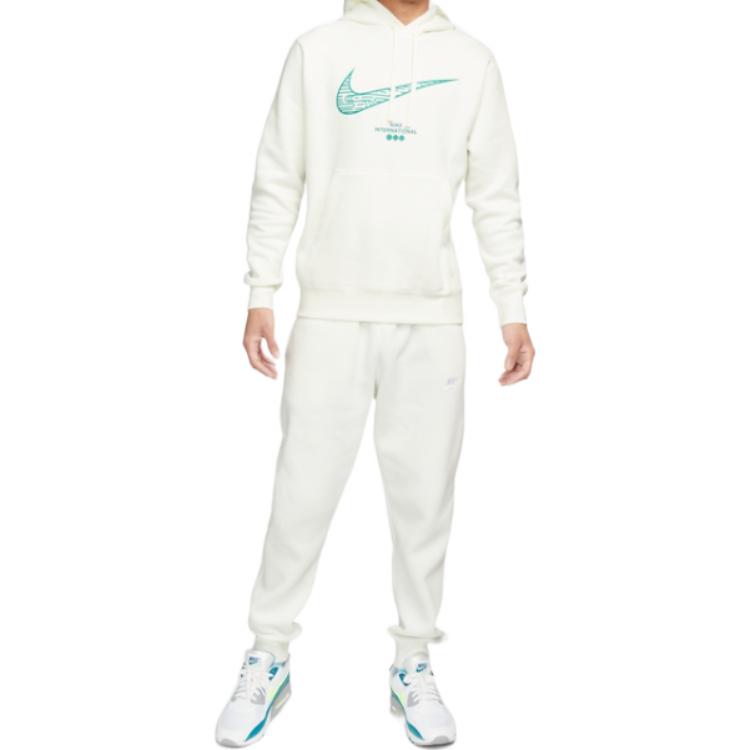 Nike CNY Chinese New Year's Edition Logo Printing Knit Fleece White DQ5067-133