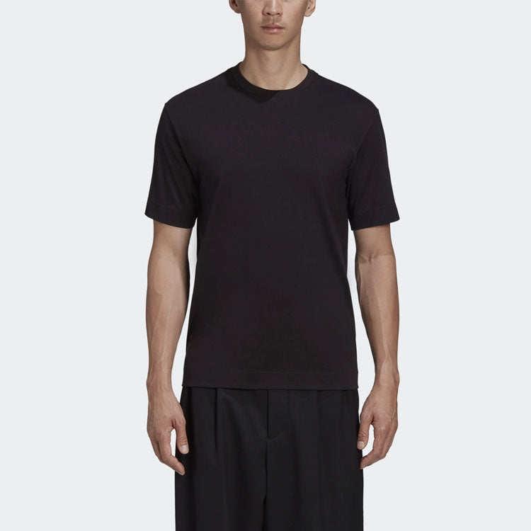 Y-3 Back Printing Casual Short Sleeve Unisex Black GK4362