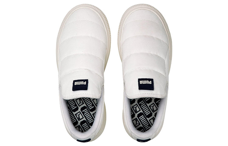 (WMNS) PUMA Suede Mayu Slip-On Canvas 'White Marshmallow' 385595-02