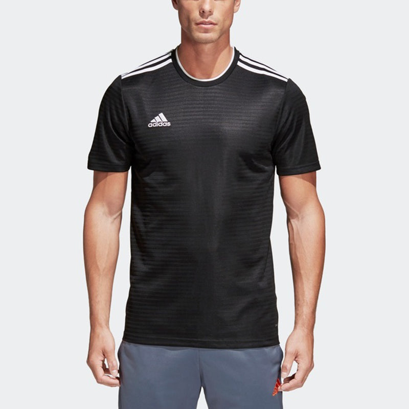 adidas MENS Condivo18 Jsy Football Crew-neck Short Sleeve Black CF0679