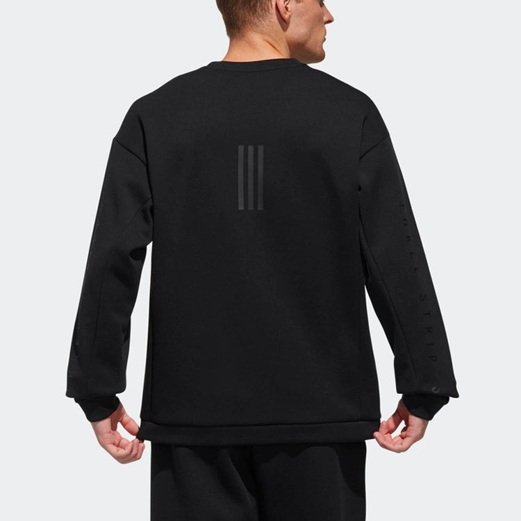 adidas Sports Stylish Three Stripes Pullover 'Core Black' DW5289