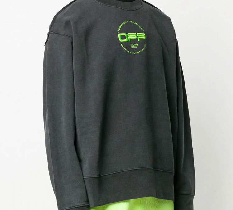 Men's Off-White  OFF Back Large Black OMBA037R20E300131088