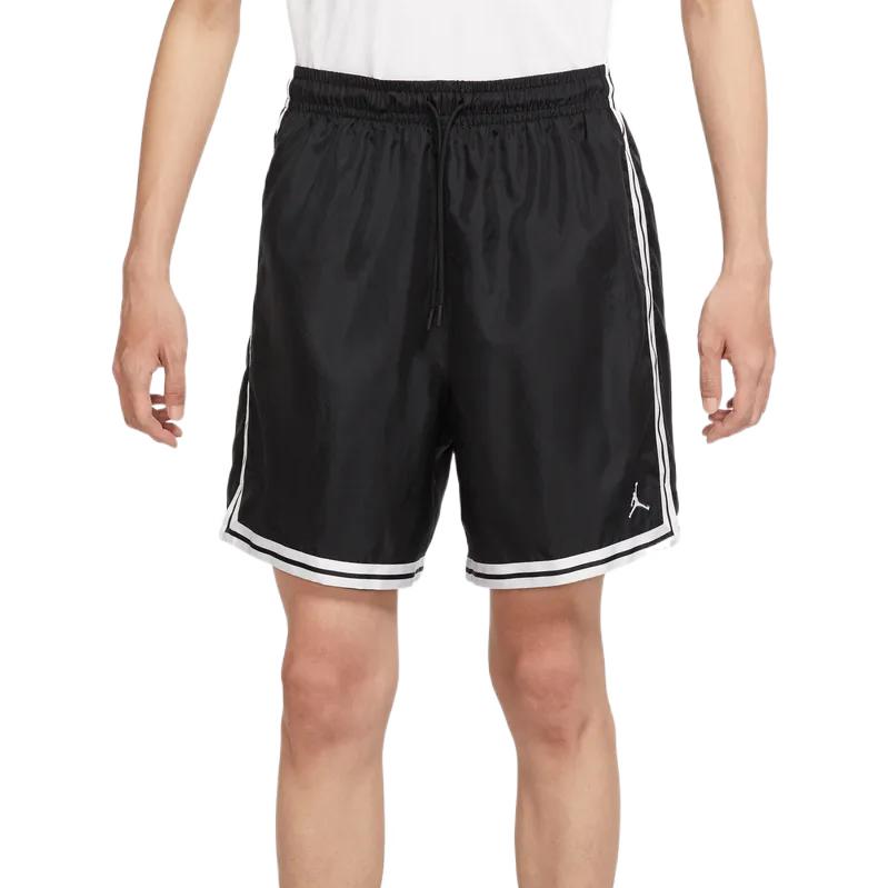 Men's Air Jordan SS22 Sports Running Gym Stripe Drawstring Shorts Black DQ7355-010