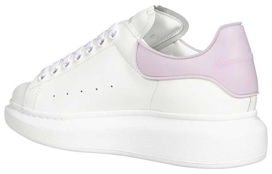 (WMNS) Alexander McQueen Larry Leather Sneakers 'White Lilac' 621056WHXMT9746