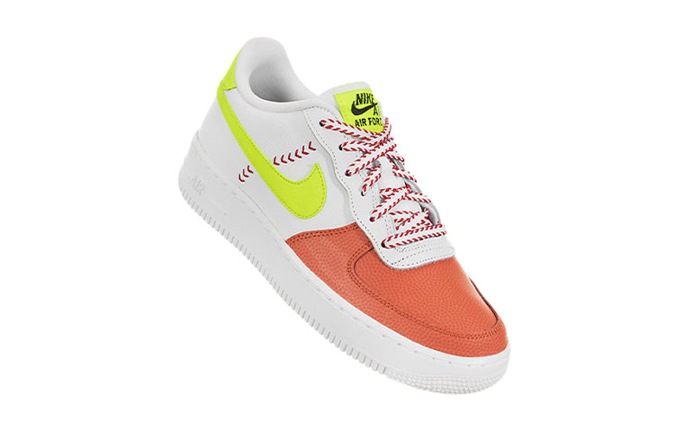 (GS) Nike Air Force 1 Low LV8 SPRB 'White Volt Orange' BQ6978-100