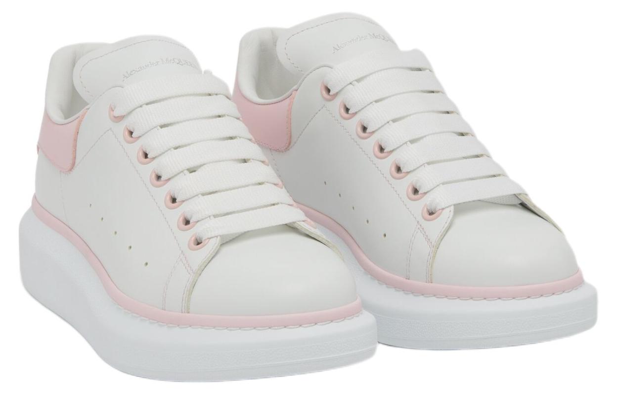 (WMNS) Alexander McQueen Wedge Sole Sneakers 'White and Ice Pink' 718139WIEEP8761